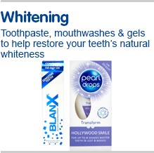Whitening Toothpastes, mouthwashes and gels to help restore your teeth's natural whiteness